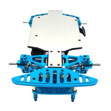 RC Auto Upgrade RVS Bodemplaat voor MJX 1/14 14301 14302 14303 14304 RC Auto Accessoires