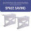 Metal Under Desk Game Console Organizers Storage Holder Stand Suitable for PS5 Console Space Saving Mount 3