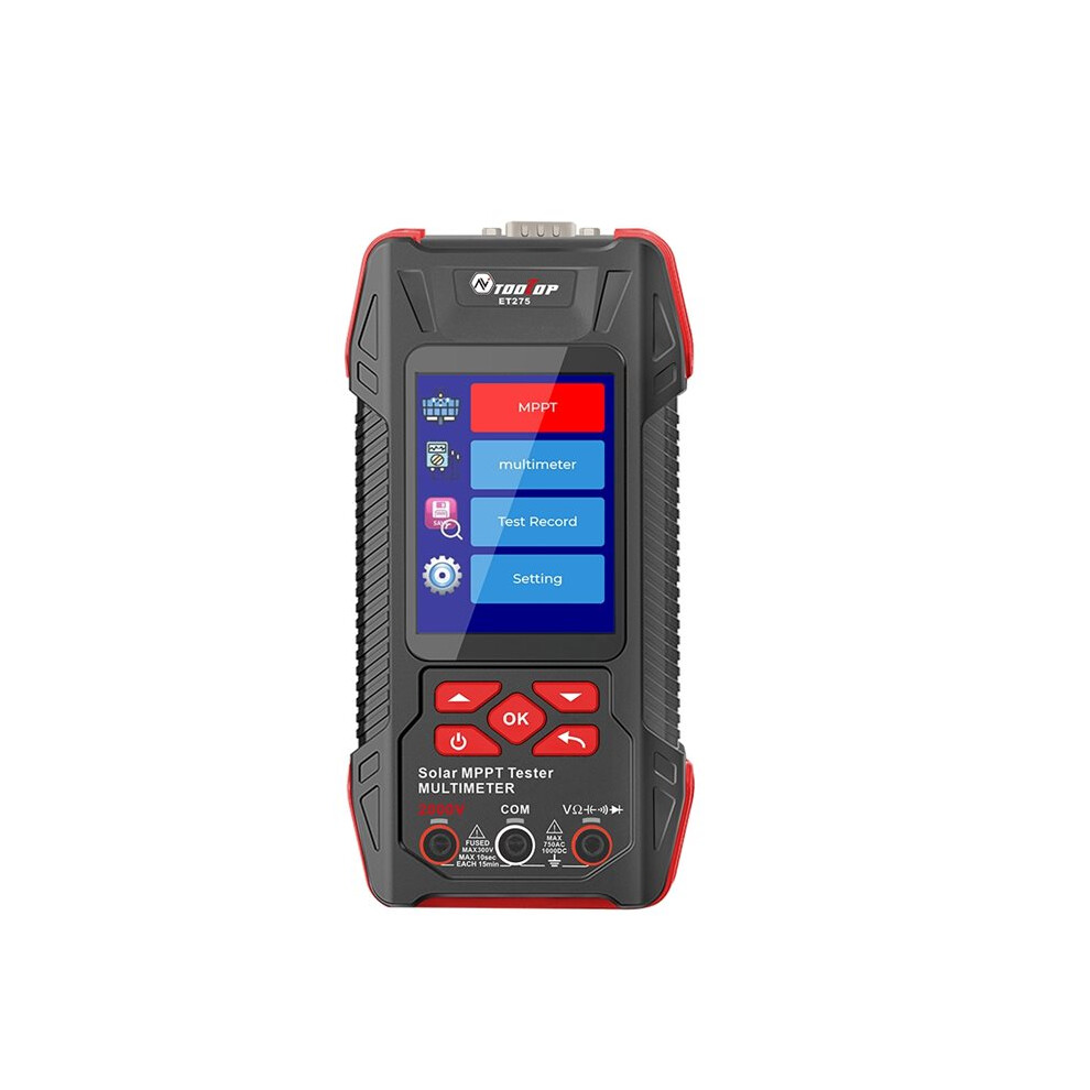 Tooltop Et275 2000W Solar Multimeter Mppt Power Tester Photovoltaic Power Meter 60000 Counts Multimeter 6034120897060