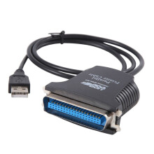Nieuwe Parallelle Poort DB36 LPT-Printer USB Express-Kaartconverteradapter Zwart