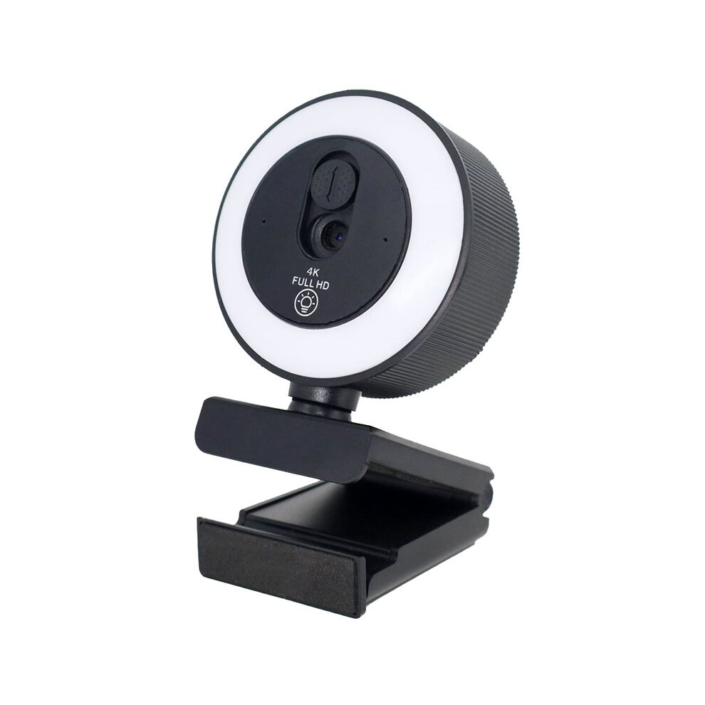 4K Webcam With Fill Autofocus Usb Camera With Microphone Rotatable Webcam For Streaming Video Conferencing Light 4713298636726