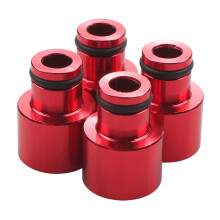 4 STÜCKE Kraftstoff Einspritz DüSe Adapter Hut Kraftstoff DüSe Abstandshalter Extender Auto Top Deckel ZubehöR für B16 B18 D16Z D16Y