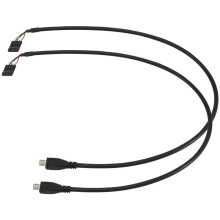 (2 Pezzi) Scheda Madre 50CM a 5 Pin Connettore Femmina a Adattatore Micro-USB Maschio Cavo di Estensione Dupont (5Pin / Micro-USB)