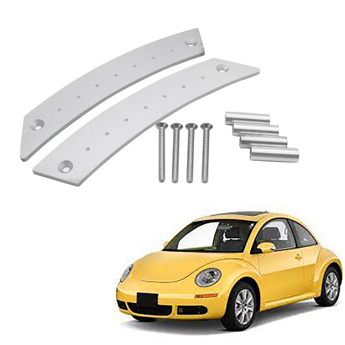 1Pair Metal Door Panel Pull Handle Set for Beetle 1998-2010 Interior Door Grab Pull Handles Replacement Silver 2