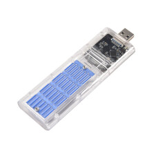 External M.2 NGFF SSD Enclosure High Speed USB3.0 Gen1 5Gb/S Transparent SSD Hard Drive Case for PC