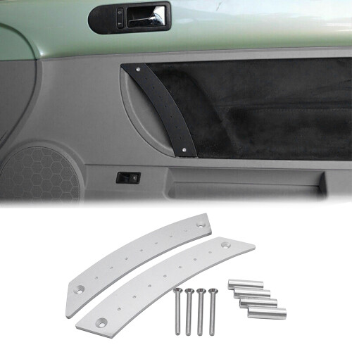 1Pair Metal Door Panel Pull Handle Set for Beetle 1998-2010 Interior Door Grab Pull Handles Replacement Silver 1