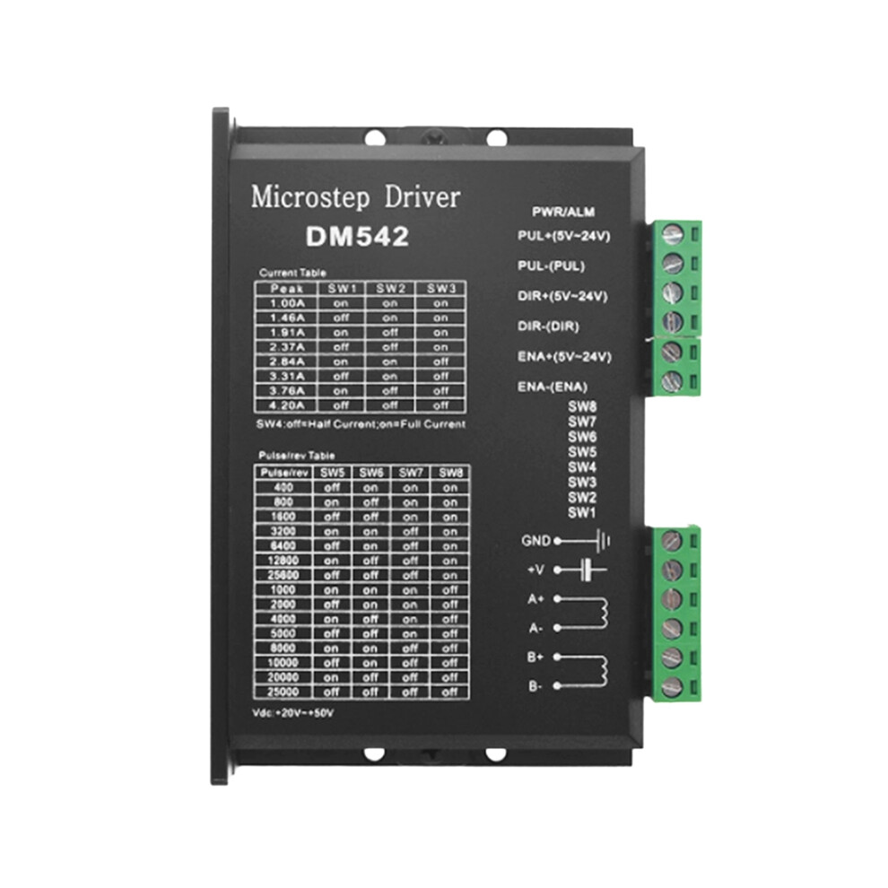Stepper Motor Driver, Dm542 Stepper Motor Driver Dsp Digital Driver Board For Nema 17, Nema 23 ,Etc 4714081836910