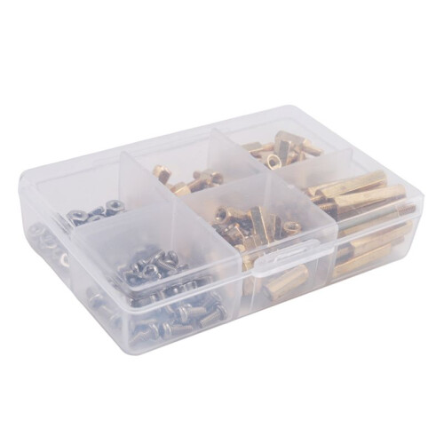 120Pcs Installation Tool for Raspberry Pi 4 Model B/3B+/3B M2.5 Series Hex Brass Column/Nuts+Screws Accessories Kit 1