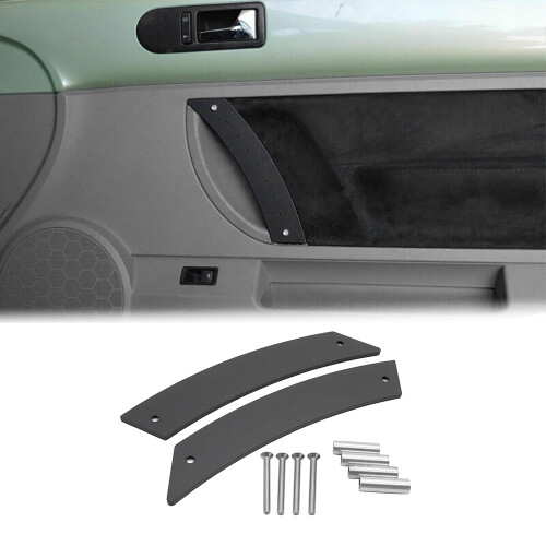 1Pair Metal Door Panel Pull Handle Set for Beetle 1998-2010 Interior Door Grab Pull Handles Replacement Black 2