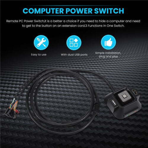 Desktop Computer Case ,Reset HDD Button  with Dual USB ,Power Button,Audio  for Desktop PC Case 2