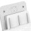 Wall-Mounted Bracket, Set-Top Box Bracket/Router/Optical Modem//Wireless Screen Device Universal Wall Mount White 2