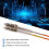 1M Bygelkabel Duplex Multimode LC-LC LC Till LC Fiberoptisk Optisk Patchkabel 7