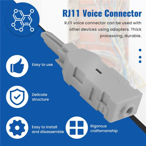 10Pcs 110 Test  Rj11 Voice Connector  Check Phone Voice For Krone Module Telecom Patch Panel 1