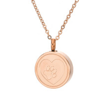 Collier de cendres pour animaux de compagnie,-couleur rose