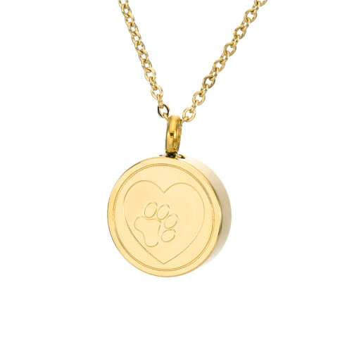 Bijoux de crémation pour animaux de compagnie, pendentifs-Or