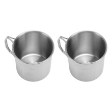 Faltbarer Griff 304 Edelstahl-Reisebecher 350 ml für Camping & Wandern