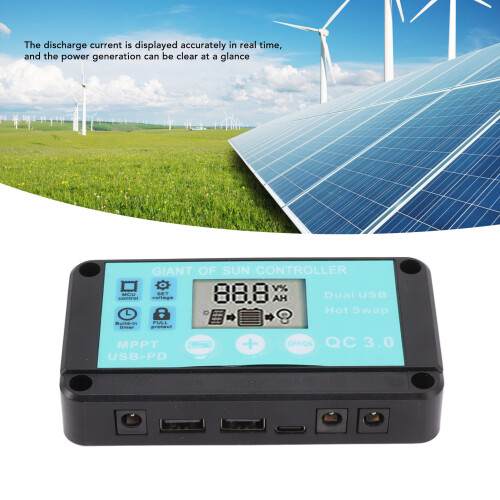 Solarladeregler, Dual-USB-Ausgang,