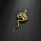 Fashionable Gold Snake Pin Designs for-Sharp weapon silver 6