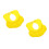 2Ud Gorro Para Pelo Bebé Protección Oídos Silicona Amarillo 6