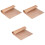 3Ud Tapetes Para Resistentes Calor Color Café Reutilizables 3