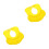 2Ud Gorro Para Pelo Bebé Protección Oídos Silicona Amarillo 9