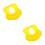 2Ud Gorro Para Pelo Bebé Protección Oídos Silicona Amarillo 5