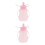 2Pièces Silicone Réutilisables Bébé Portable Rose Sécurisé 8