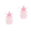 2Pièces Silicone Réutilisables Bébé Portable Rose Sécurisé 6