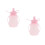 2Pièces Silicone Réutilisables Bébé Portable Rose Sécurisé 5