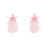 2Pièces Silicone Réutilisables Bébé Portable Rose Sécurisé 7