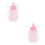 2Pièces Silicone Réutilisables Bébé Portable Rose Sécurisé 4