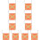 10Pièces Drapeaux Réfléchissants PVC Orange Usage Automobile 11