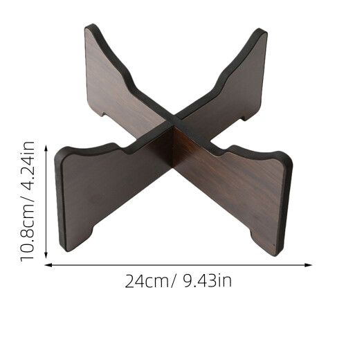 5Pièces Support Sol Tambour Langue Bois Marron Pratique Et Durable 1