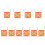 10Pièces Drapeaux Réfléchissants PVC Orange Usage Automobile 7