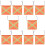 10Pièces Drapeaux Réfléchissants PVC Orange Usage Automobile 6