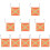 10Pièces Drapeaux Réfléchissants PVC Orange Usage Automobile 9