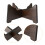 5Pièces Support Sol Tambour Langue Bois Marron Pratique Et Durable 10