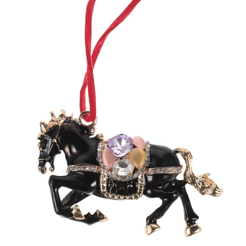 Ornement Strass Suspendu Pour Intérieur Noir