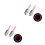 4Pièces Rose LED, Étanche, Compatible Valves 6