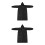 2Pièces Poncho Adulte Noir, Étanche, Et 5