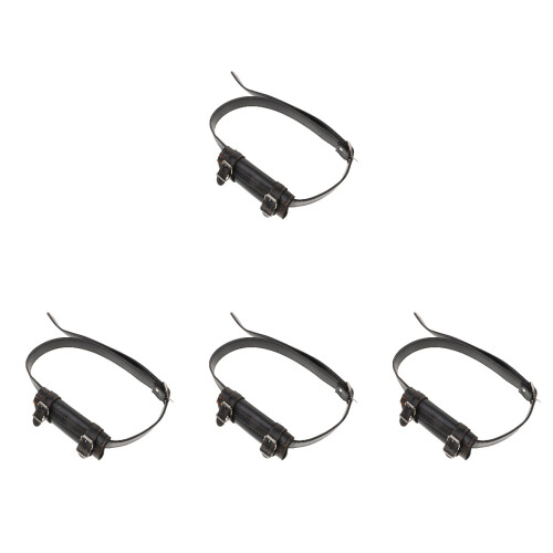 4Pièces Ceinture Épée PU Cuir Noir Pour Et Spectacle 2