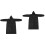 2Pièces Poncho Adulte Noir, Étanche, Et 4