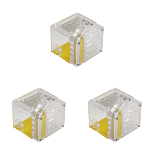 3Pièces Habitat Fourmis Multi Couleur Lid Ouvrable 1