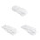 3Pièces Dentelle Blanche En Polyester Pour Robes Déco Mariage DIY 2