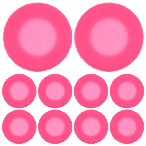 10Pcs Rosy Silicone Stethoscope Covers Soft Durable Protector Sleeves