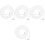 4pcs Pearl Chain Abs Beaded Luggage Belt 3