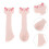 10Pièces Ustensiles Rose Pour Chats Aliments Humides 9