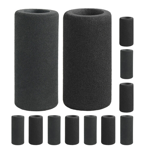 24Pz Coperture in Spugna Nera Per Pompa Bici Co2 Protettive E Isolanti