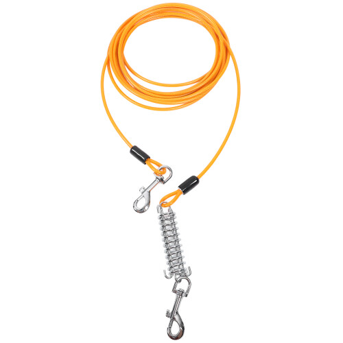 2Pz Guinzaglio Per Cane Arancione Con Comfort E Controllo 2