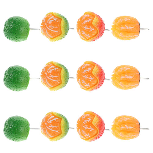 15Pz Mini Spilli Arancioni Decorativi Per Ufficio E Lavagna